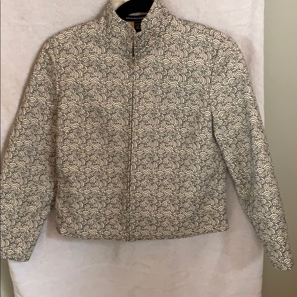 Cream and Black Suite Jacket
